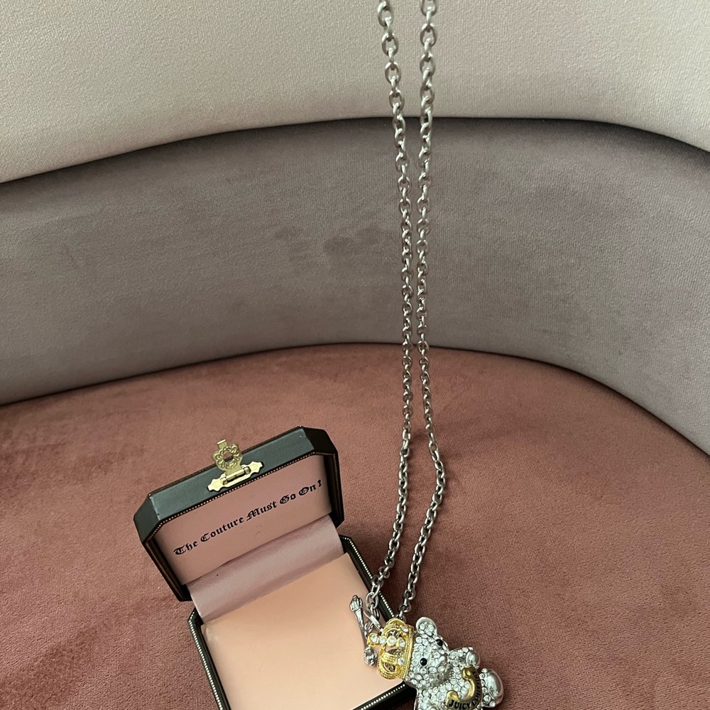 Juicy Couture King Bear Necklace Chain With Box View 3